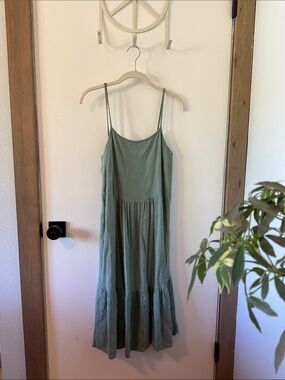 Publik Light Teal Spaghetti Strap Maxi Dress